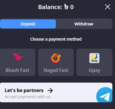 Placeholder for payment methods or mobile wallet